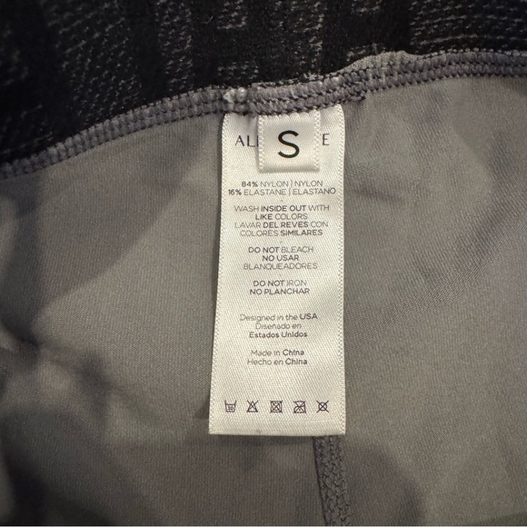 Alphalete Cross Set Gray Legging Women’s Small High Rise Logo Waistband Athletic - Picture 4 of 5